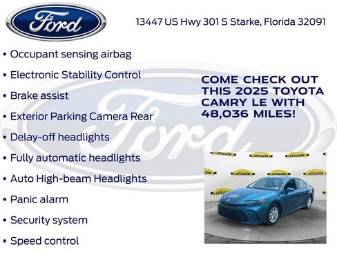 Used 2025 Toyota Camry LE FWD image 32