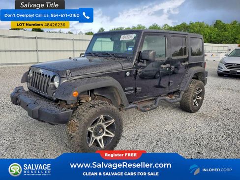 Used 2016 Jeep Wrangler Unlimited Sport w/ Quick Order Package 24S AWD/4WD image 1
