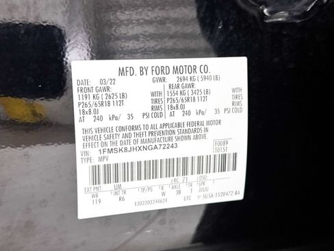 Used 2022 Ford Explorer Timberline AWD/4WD image 42