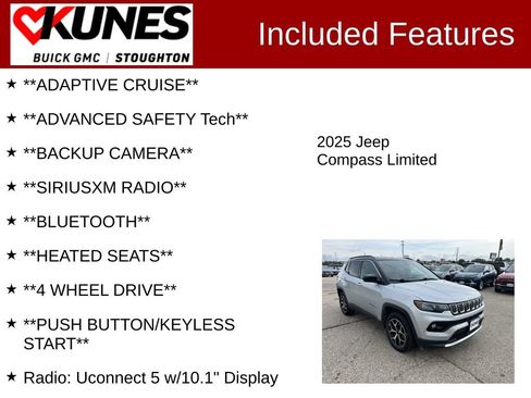 Used 2025 Jeep Compass Limited AWD/4WD image 2