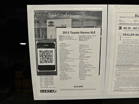 Used 2011 Toyota Sienna XLE image 12