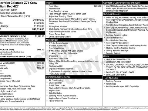 Used 2024 Chevrolet Colorado Z71 w/ Z71 Convenience Package 2 AWD/4WD image 36
