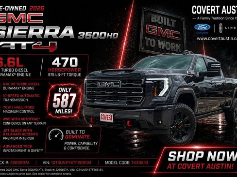 Used 2026 GMC Sierra 3500 AT4 w/ AT4 Premium Plus Package AWD/4WD image 1