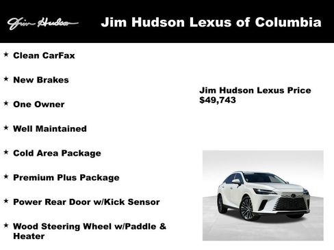 Certified 2023 Lexus RX 350 Premium Plus w/ Accessory Package (K3) FWD image 4