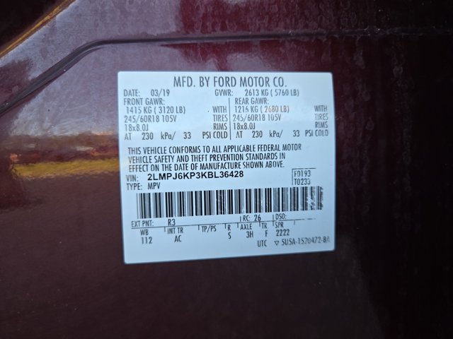 Used 2019 Lincoln Nautilus Select w/ Class II Trailer Tow Package FWD image 25
