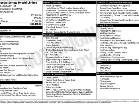 New 2025 Hyundai Sonata Limited image 4