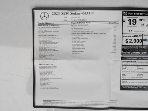 Used 2023 Mercedes-Benz S 580 4MATIC Sedan image 78