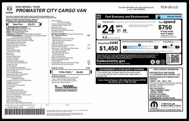 Used 2022 RAM ProMaster City Tradesman w/ Window Group 05 FWD image 4