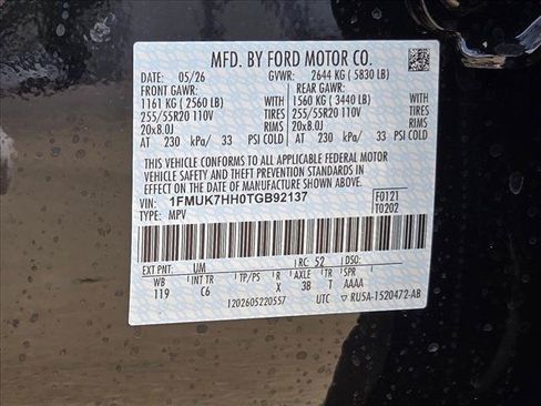 New 2026 Ford Explorer Platinum RWD image 18