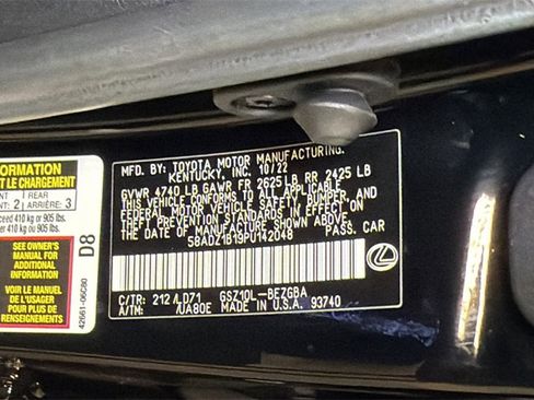 Certified 2023 Lexus ES 350 w/ Premium Package image 32