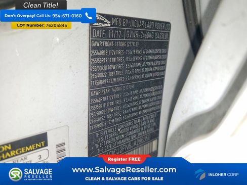 Used 2018 Jaguar F-PACE Premium image 17