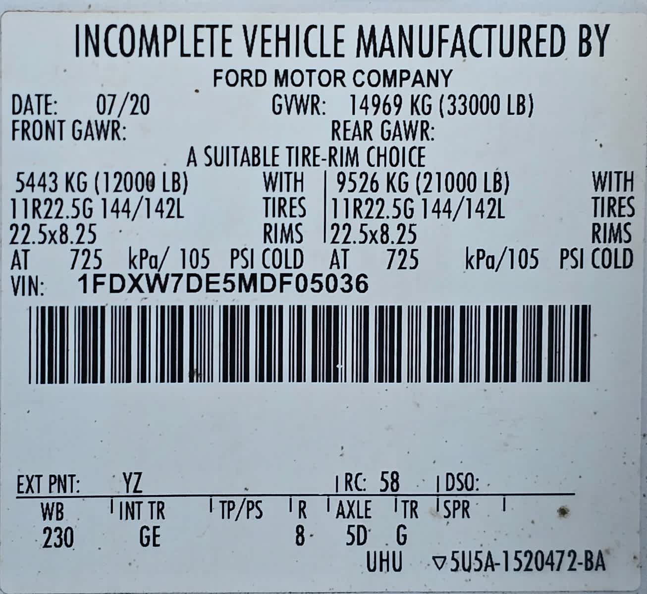 Used 2021 Ford F750 2WD Crew Cab Super Duty image 14
