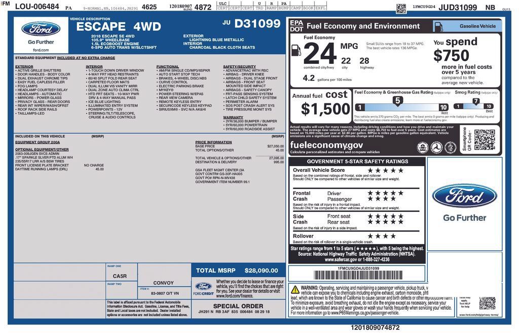 Used 2018 Ford Escape SE AWD/4WD image 4