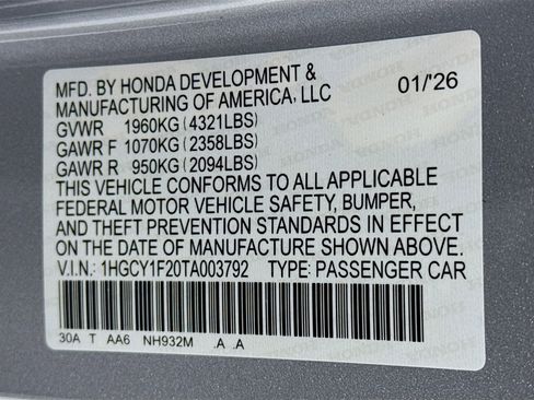 New 2026 Honda Accord LX image 29