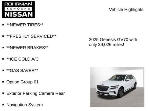 Used 2025 Genesis GV70 2.5T AWD/4WD image 7