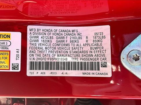 Certified 2023 Honda Civic Touring image 18