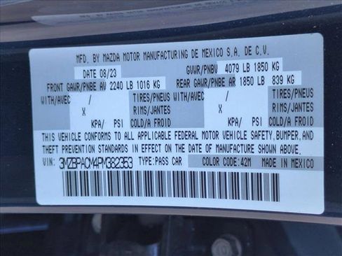 Used 2023 MAZDA MAZDA3 s FWD image 24