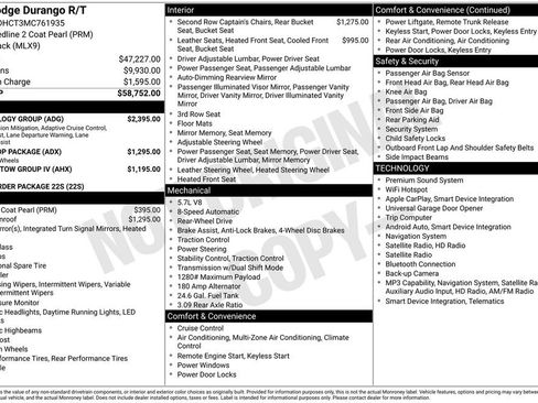 Used 2021 Dodge Durango R/T w/ Technology Group RWD image 15