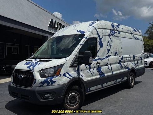 Used 2022 Ford Transit 350 148 High Roof Extended w/ Load Area Protection Package RWD image 1