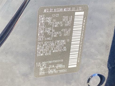 Used 2023 Nissan Armada SL w/ Captain's Chairs Package image 44