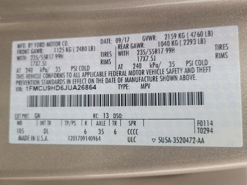 Used 2018 Ford Escape SEL AWD/4WD image 33