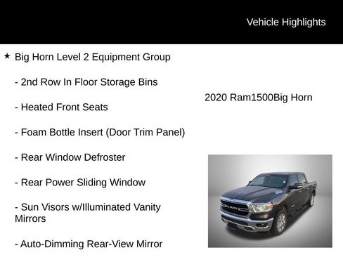 Used 2020 RAM 1500 Big Horn image 2