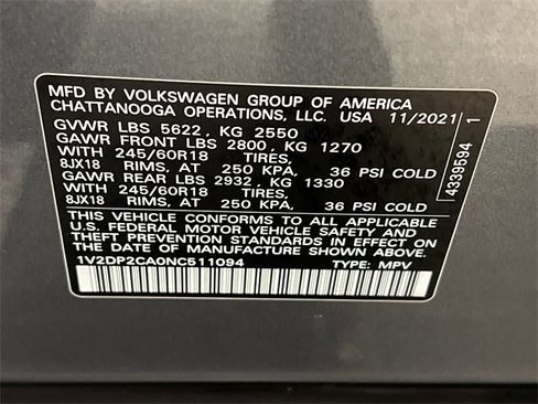 Certified 2022 Volkswagen Atlas SE image 28