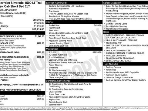 Certified 2023 Chevrolet Silverado 1500 LT Trail Boss w/ Convenience Package II AWD/4WD image 11