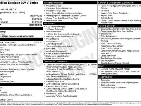 Used 2023 Cadillac Escalade ESV V AWD/4WD image 32