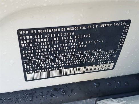 Certified 2025 Volkswagen Tiguan S image 27