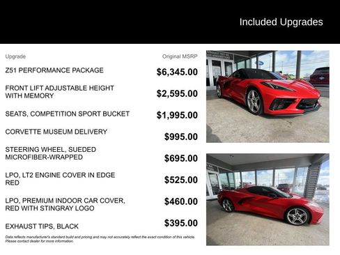 Used 2023 Chevrolet Corvette Stingray w/ Z51 Performance Package image 3