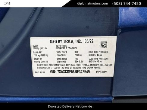 Used 2022 Tesla Model X AWD/4WD image 41