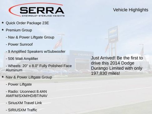 Used 2014 Dodge Durango Limited w/ Premium Group AWD/4WD image 3