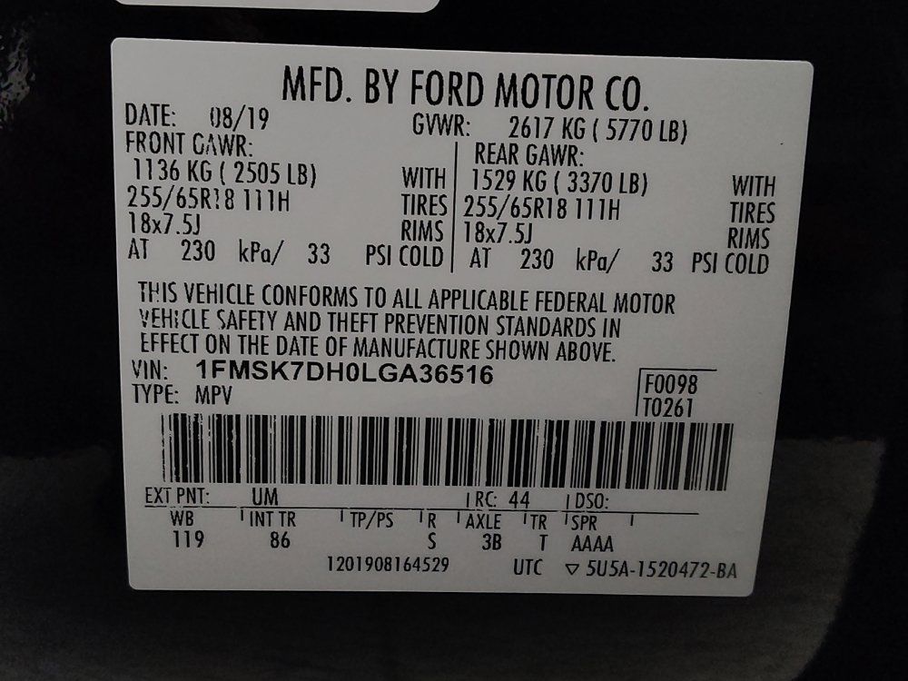 Used 2020 Ford Explorer XLT RWD image 33