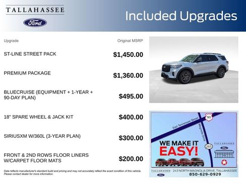 New 2026 Ford Explorer ST-Line w/ ST-Line Street Pack RWD image 3