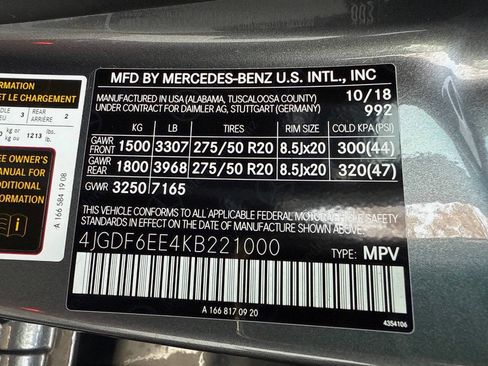 Used 2019 Mercedes-Benz GLS 450 4MATIC w/ Premium 1 Package image 56