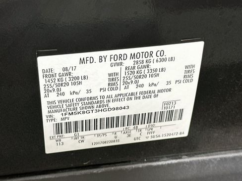 Used 2017 Ford Explorer Sport w/ Equipment Group 401A AWD/4WD image 12