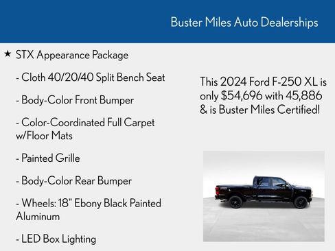 Used 2024 Ford F250 XL w/ STX Appearance Package AWD/4WD image 7