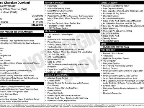 New 2026 Jeep Cherokee Overland AWD/4WD image 2