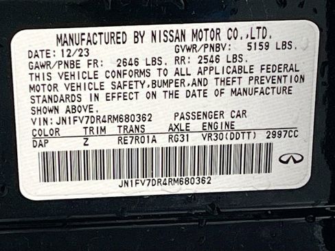 Used 2024 INFINITI Q50 Red Sport 400 w/ Black Opal Edition AWD/4WD image 34