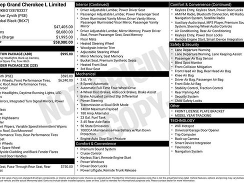 New 2025 Jeep Grand Cherokee L Limited w/ Trailer Tow Package AWD/4WD image 3
