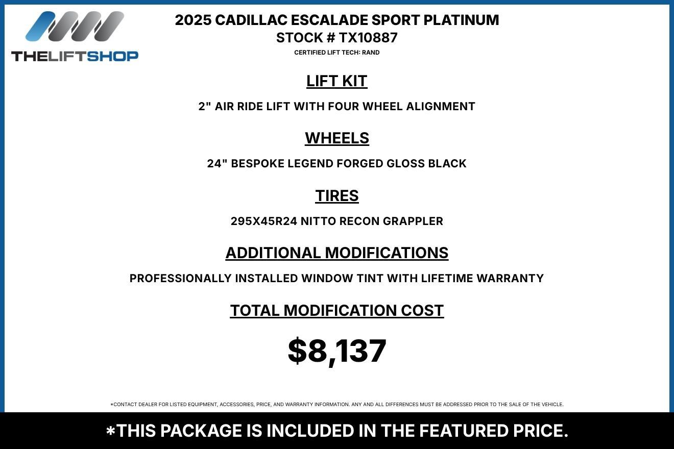 Used 2025 Cadillac Escalade Sport Platinum AWD/4WD image 2