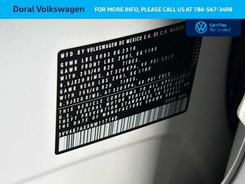 Certified 2022 Volkswagen Tiguan SEL R-Line AWD/4WD image 29