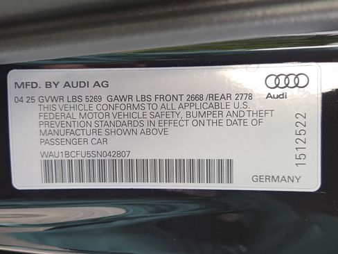 Used 2025 Audi A5 2.0T Premium w/ Convenience Package AWD/4WD image 21