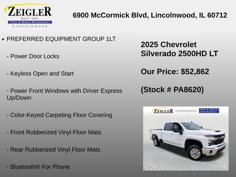 Used 2025 Chevrolet Silverado 2500 LT w/ Convenience Package AWD/4WD image 12