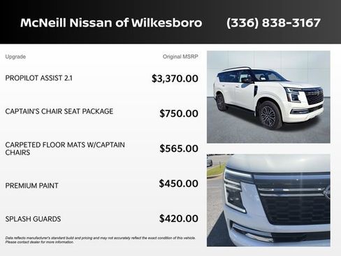 New 2026 Nissan Armada SL w/ Captain's Chari Seat Package AWD/4WD image 9