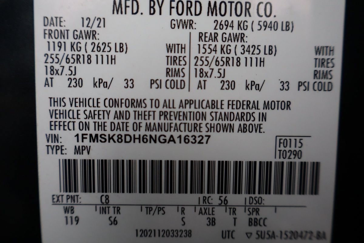 Used 2022 Ford Explorer XLT w/ Equipment Group 202A AWD/4WD image 48