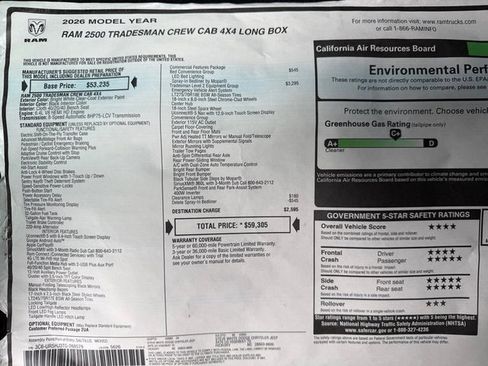 New 2026 RAM 2500 Tradesman image 27