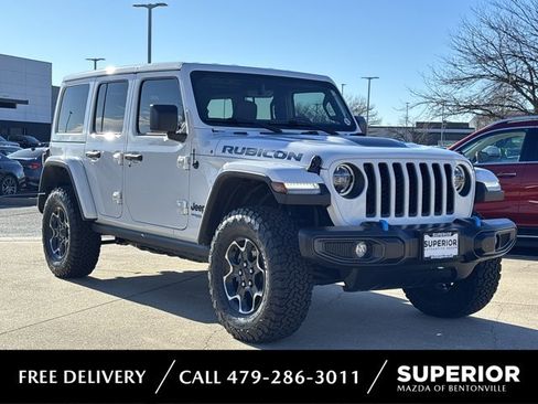 Used 2022 Jeep Wrangler Unlimited Rubicon 4xe w/ Cold Weather Group image 1