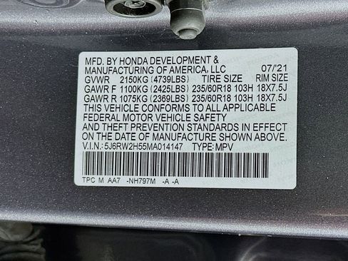 Certified 2021 Honda CR-V EX image 33